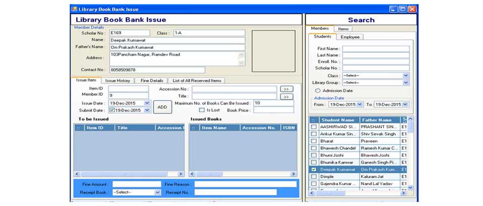Library Book Bank Issue